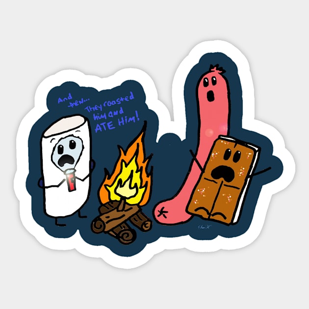 Campfire Tales Sticker by Suzanne_Kurilla